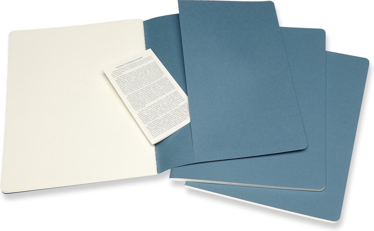 Moleskine Cahier Journals XL Plain Brisk Blue 19x25cm 3st.  - Afbeelding 2