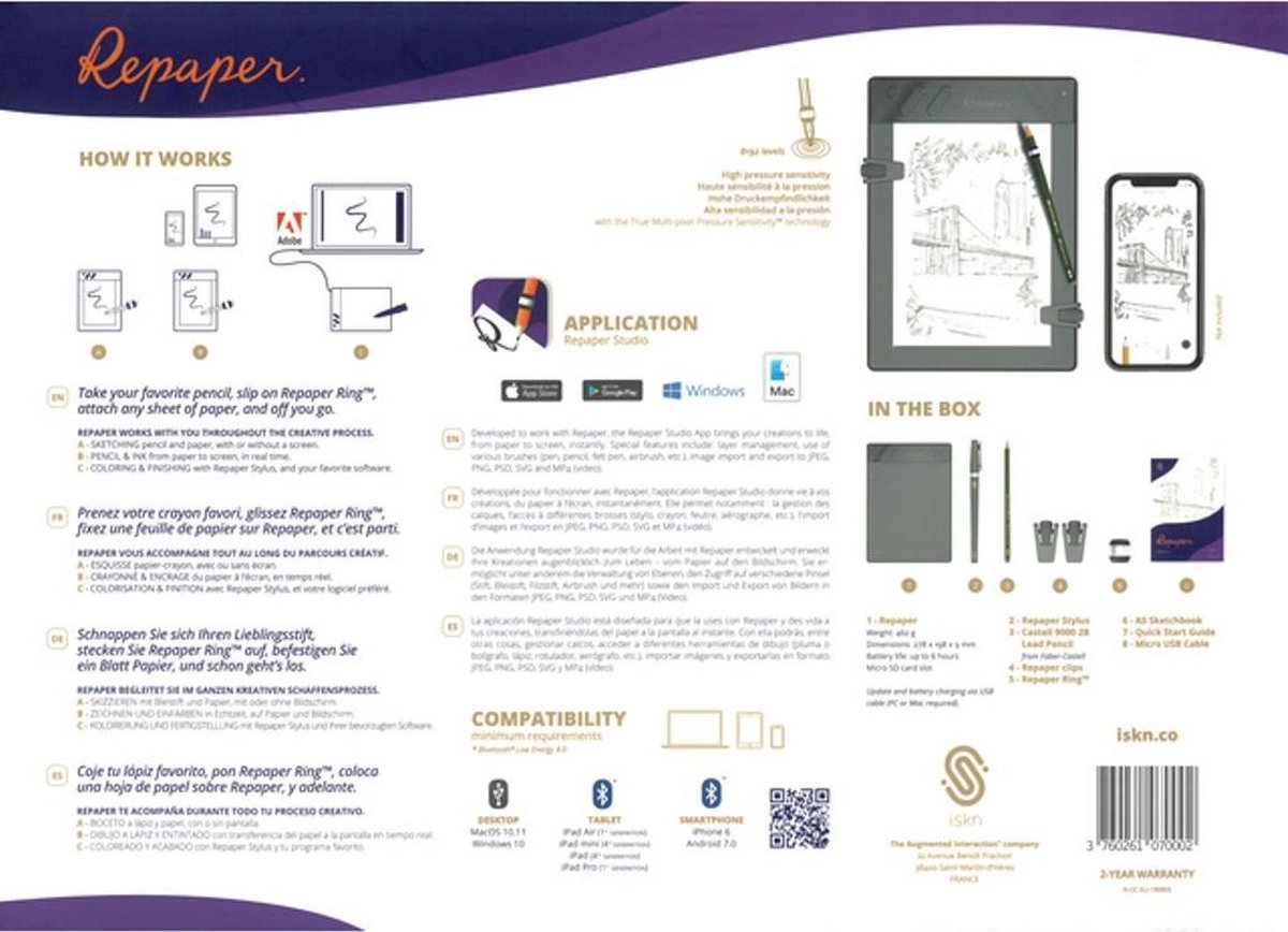 Faber Castell Limited Edition Repaper Grafisch Tekentablet 278x198x9mm - Afbeelding 1
