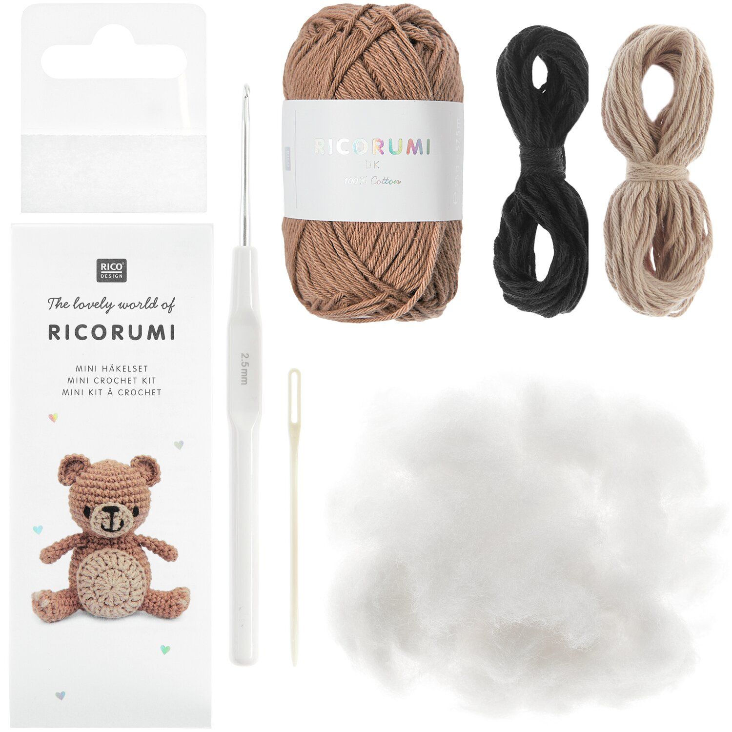 Ricorumi Mini Easy haakset - Teddy - Afbeelding 3