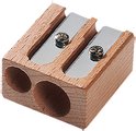 Houten puntenslijper dubbel