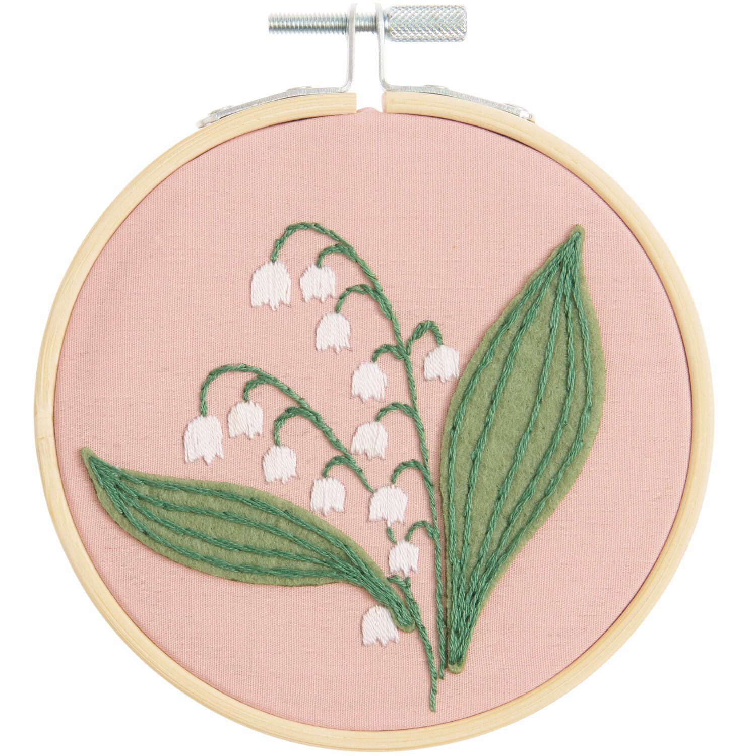 Borduurpakketje Vooraf getekend Lelietje-van-dalen 10cm
