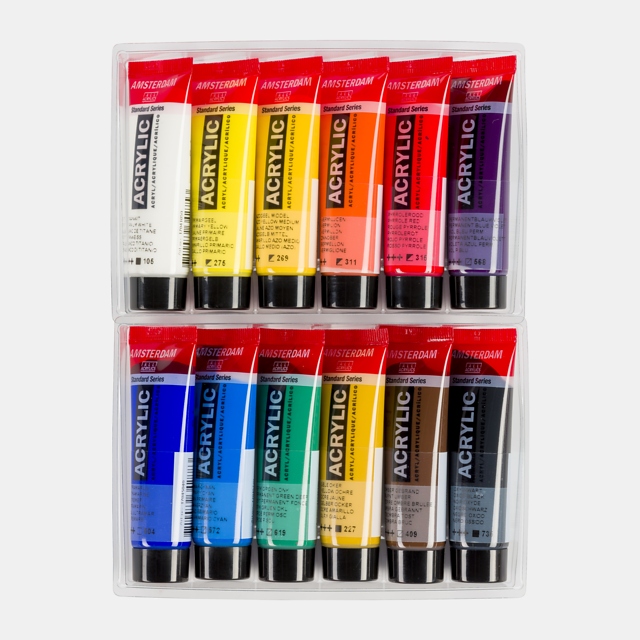 Amsterdam Standard Series Acrylics Algemene selectie Set 12 × 20 ml  - Afbeelding 2