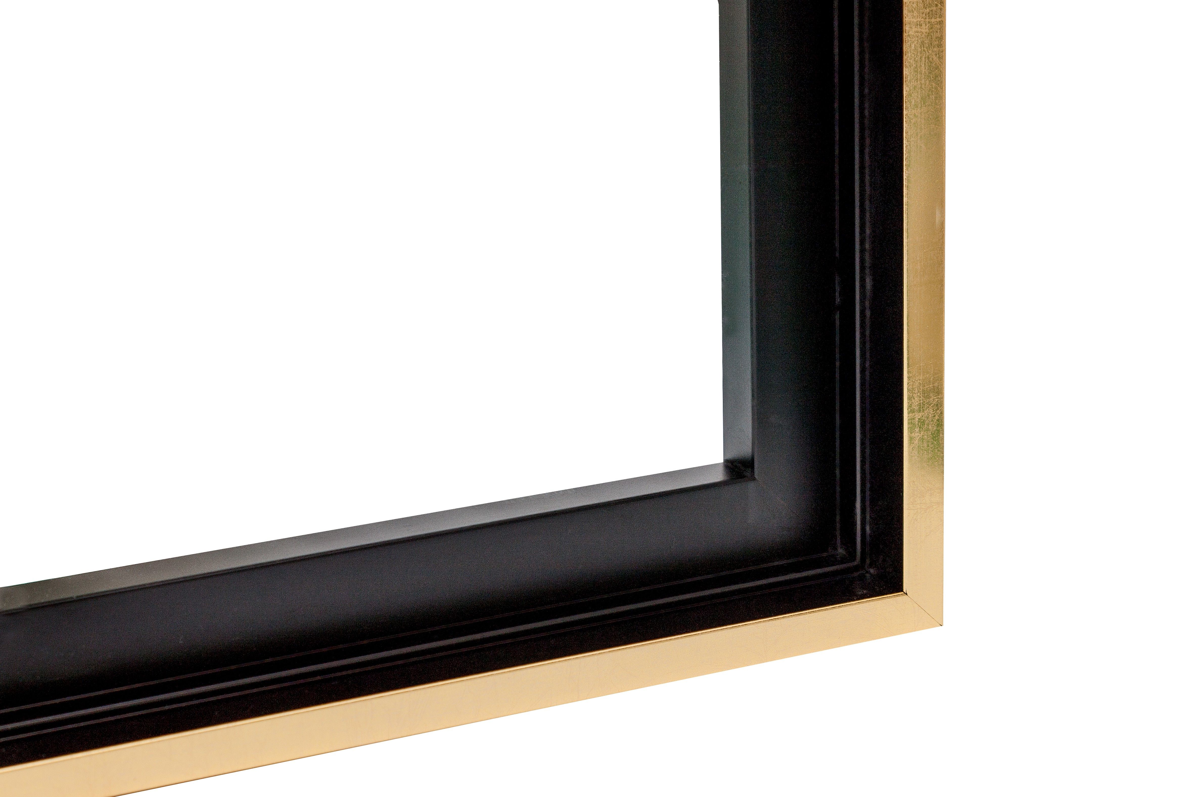 Houten Baklijst Zwart/Goud Gefineerd M4413 - keuze uit 18 maten - Afbeelding 2