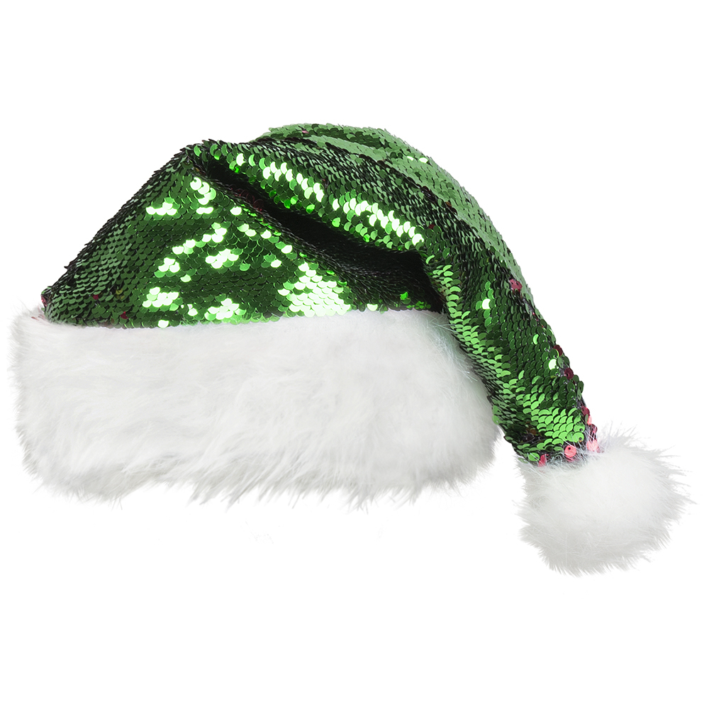 Kerstmuts Santa switch (omkeerbaar rood/groen) acc12 - Afbeelding 3