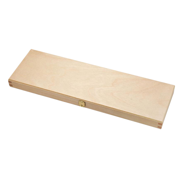 Penselendoos 38x12x2cm blank hout - Afbeelding 1