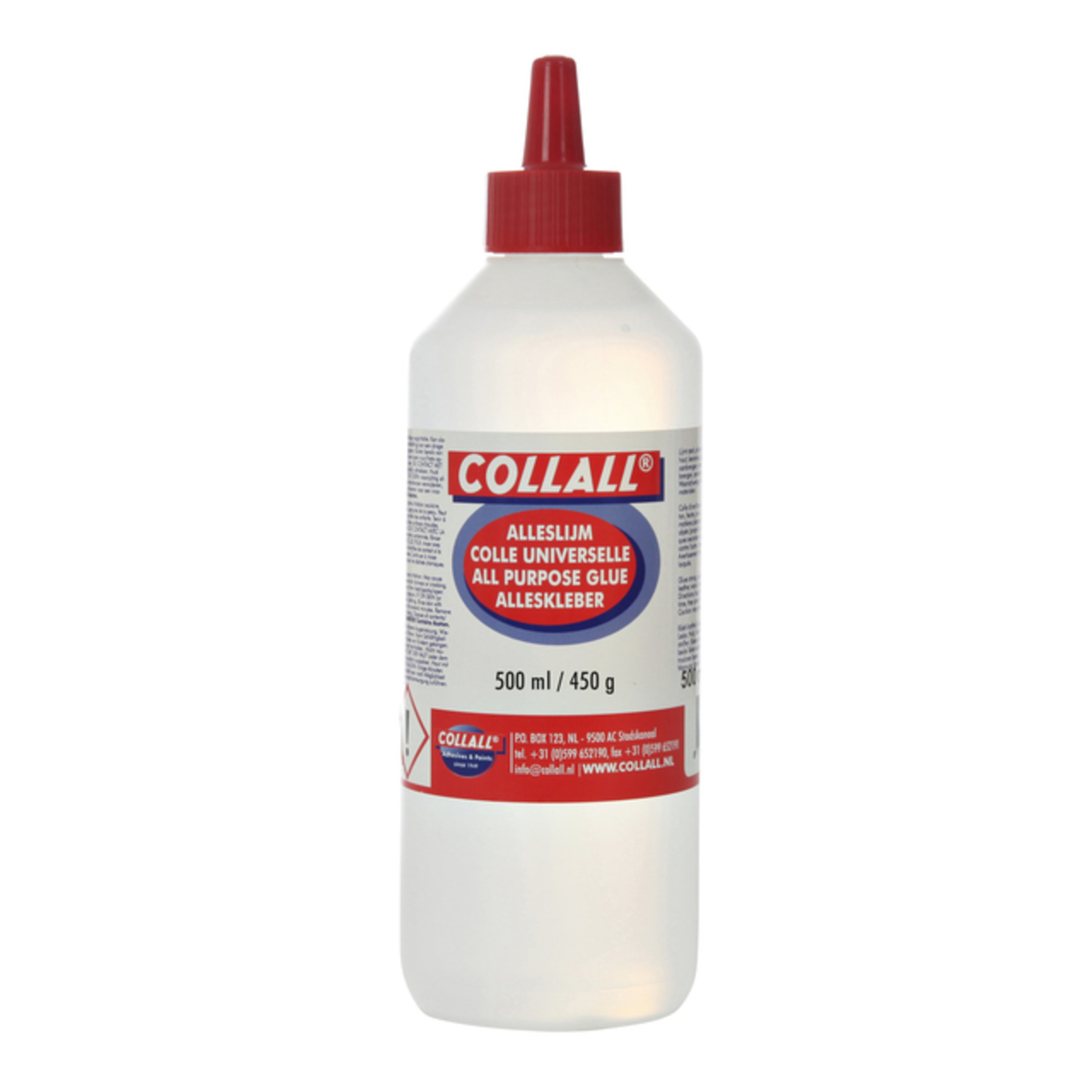 Collall Alleslijm Transparant 500 ml – Universele Hobby- en Knutsellijm