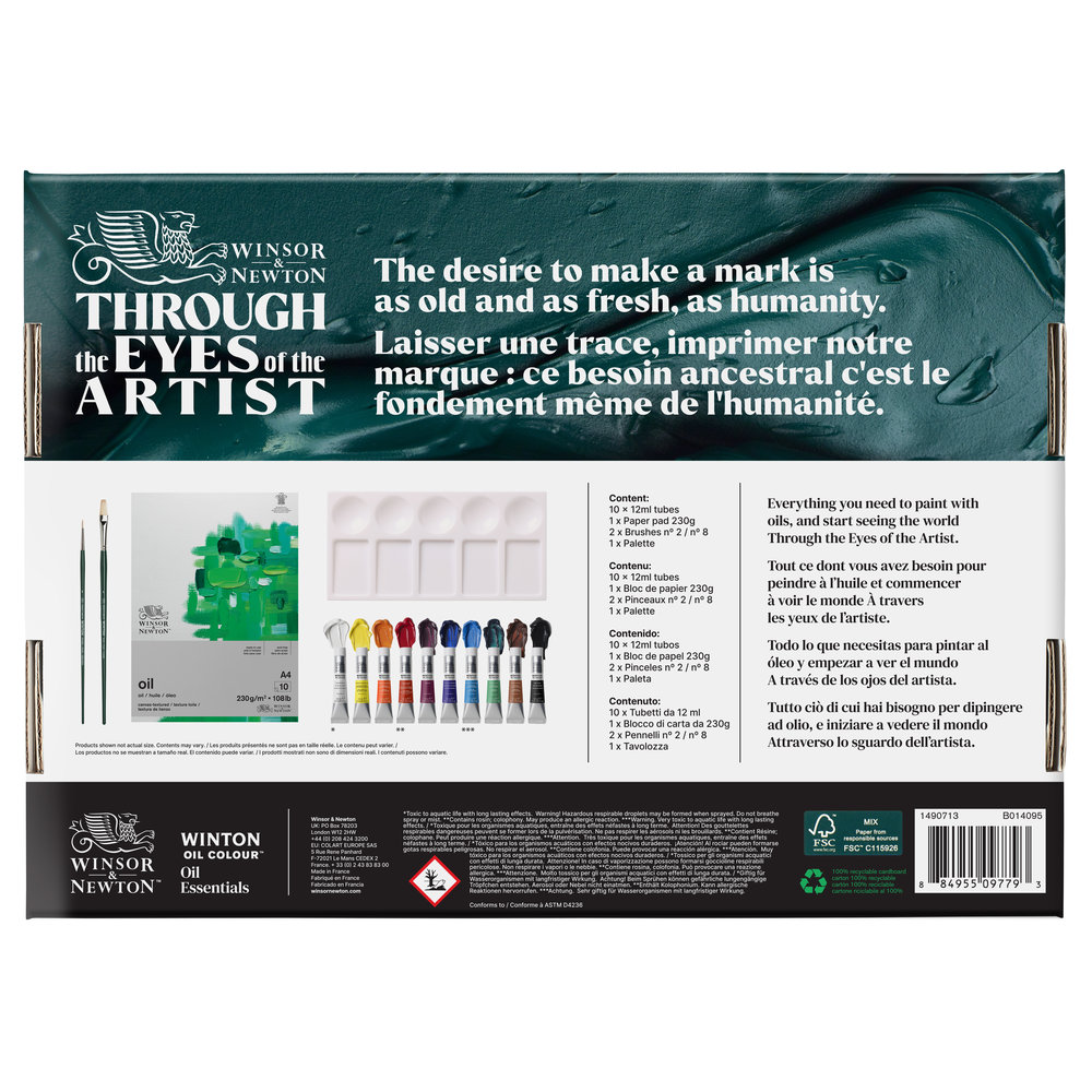 Winsor & Newton Olieverfset Set 14-delig (10x 12ml) - Afbeelding 1