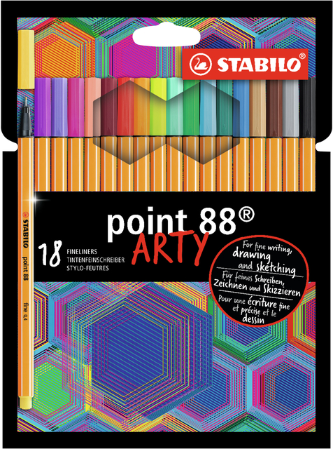 Stabilo Point 88 ARTY Fineliners 0,4mm 18st.