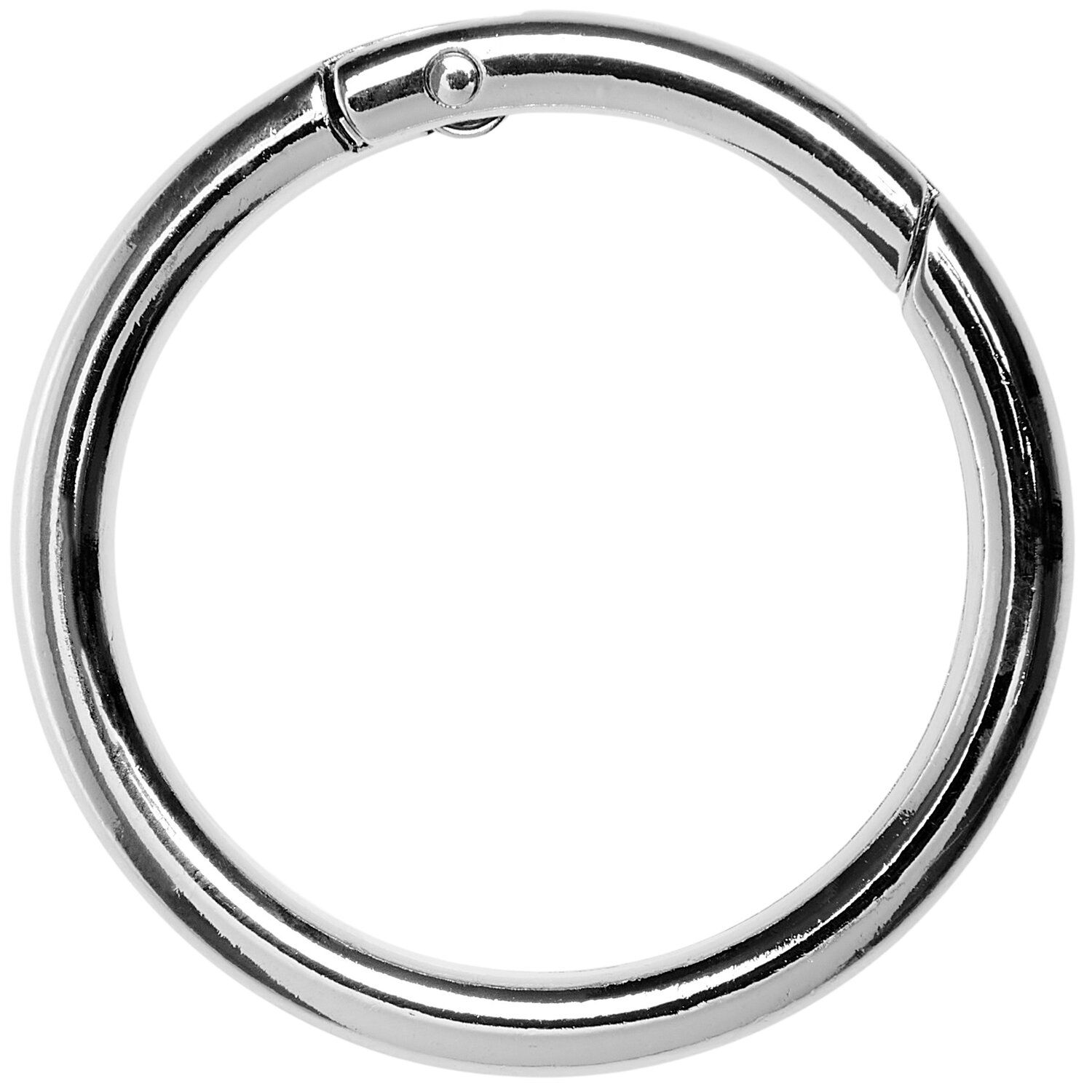 Karabijnhaak Rond Zilver 4,8cm