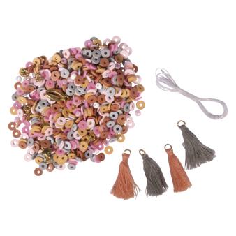 Heishi kralen set van polymeerklei rose - Afbeelding 1