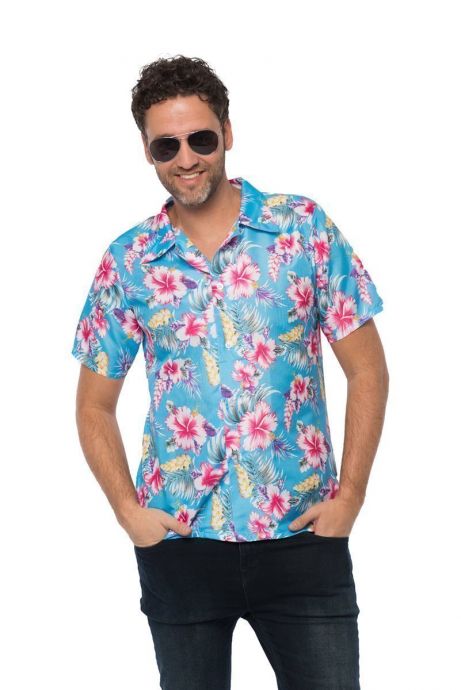 Hawai shirt Deluxe Blue  - M