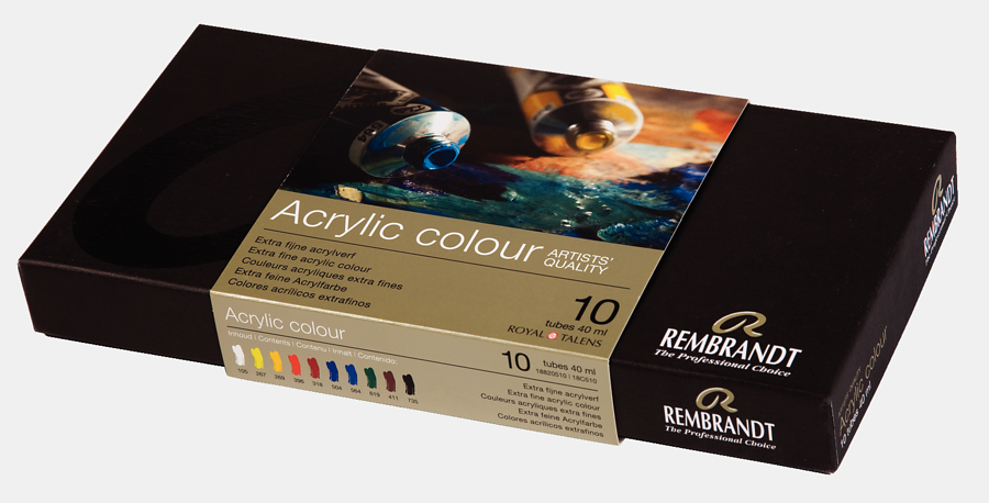 Rembrandt Acrylverf basisset 18C510 - Afbeelding 2