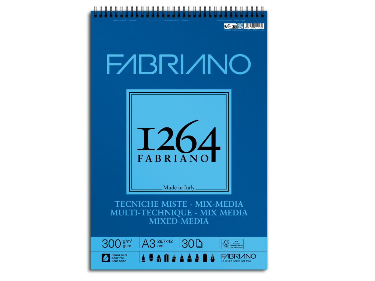 Fabriano 1264 Mixed-Media Papier A3 300gr. 30 Vel.