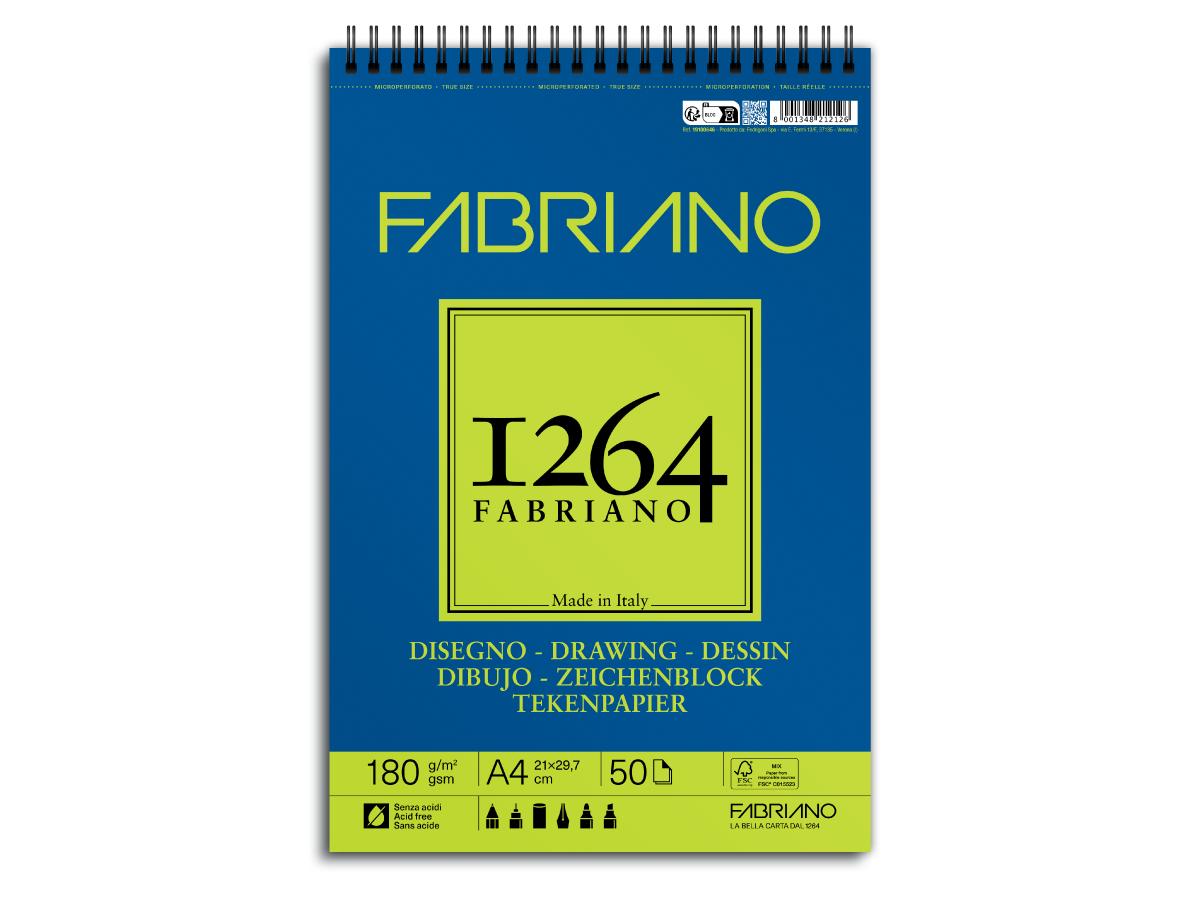 Fabriano 1264 Tekenpapier A4 180gr. 50 Vel.