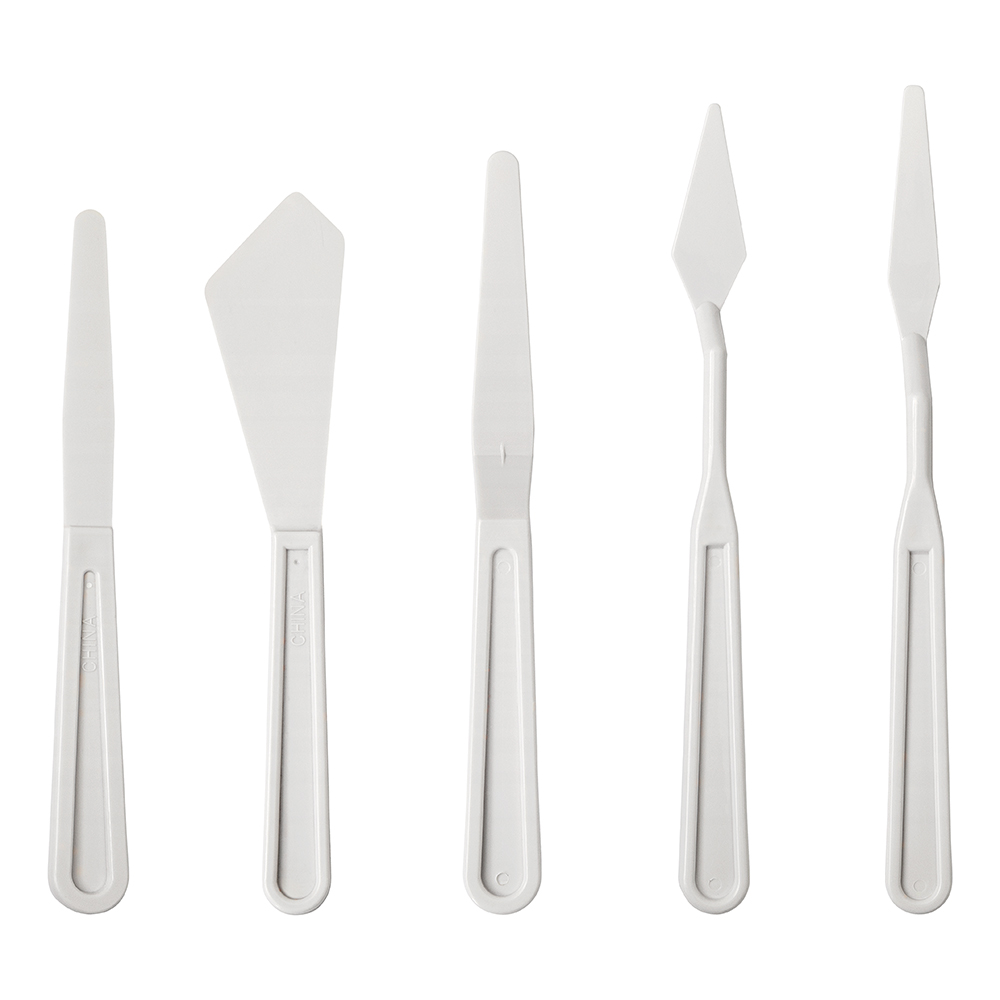 Liquitex Basics Kunststof Paletmessen Set 5st. - Afbeelding 2