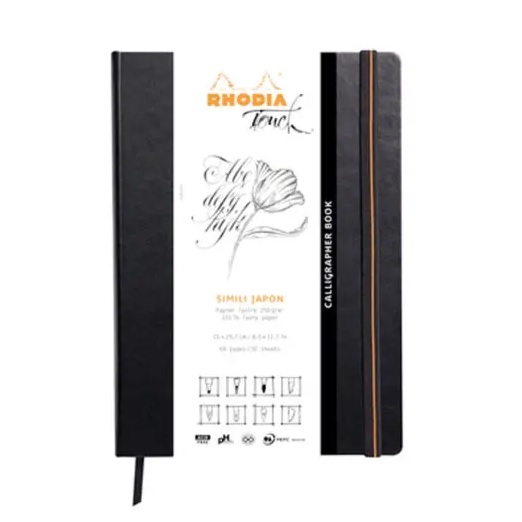 Rhodia Touch Kalligrafie Boek A4 32vel 250gr. Wit - Afbeelding 2