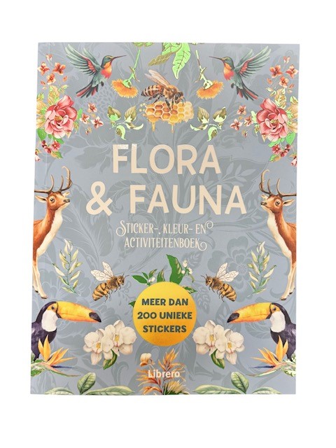 Flora & Fauna Sticker-, Kleur- En Activiteitenboek