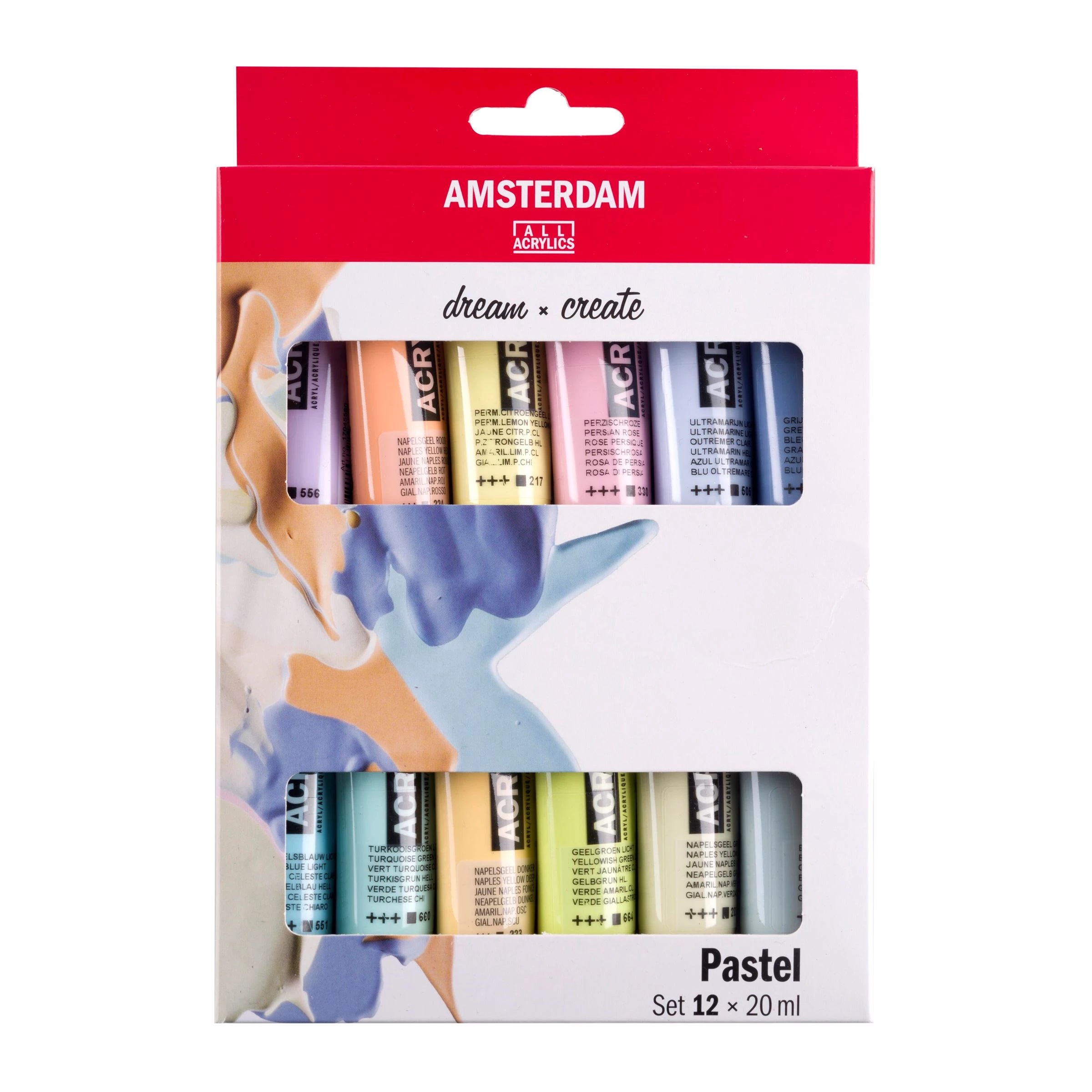 Amsterdam Standard Series acrylverf pastel set | 12 x 20 ml