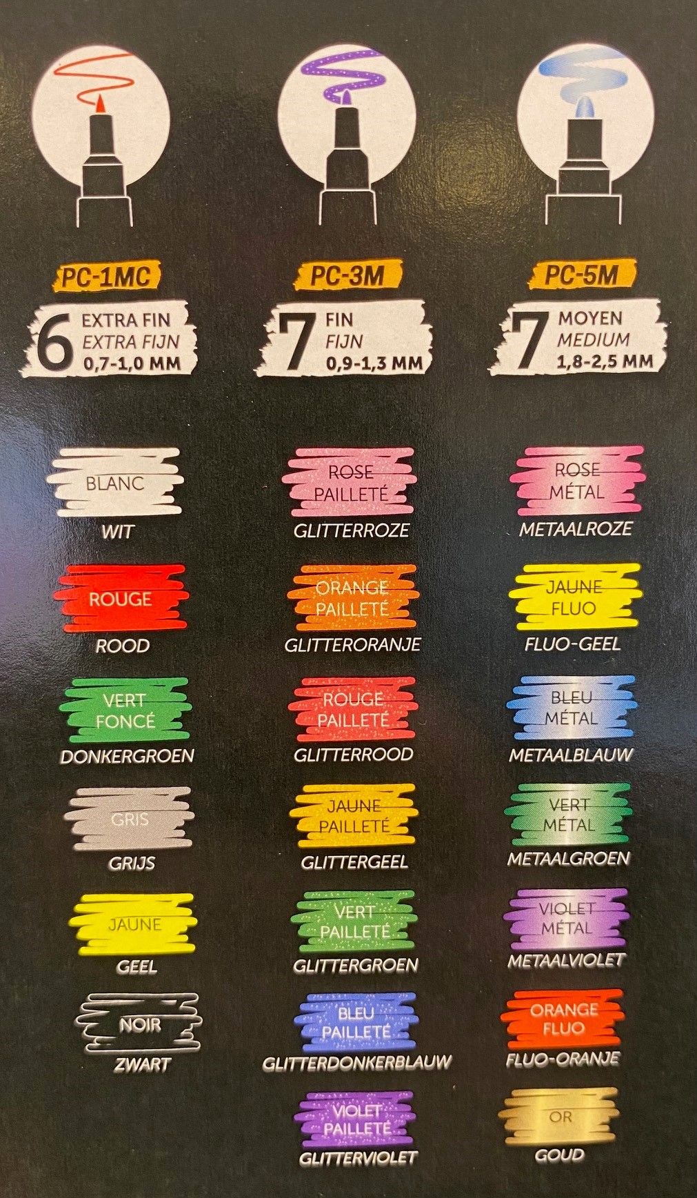 Posca Verfstiften Set Groovy Colors 20st. - Afbeelding 2