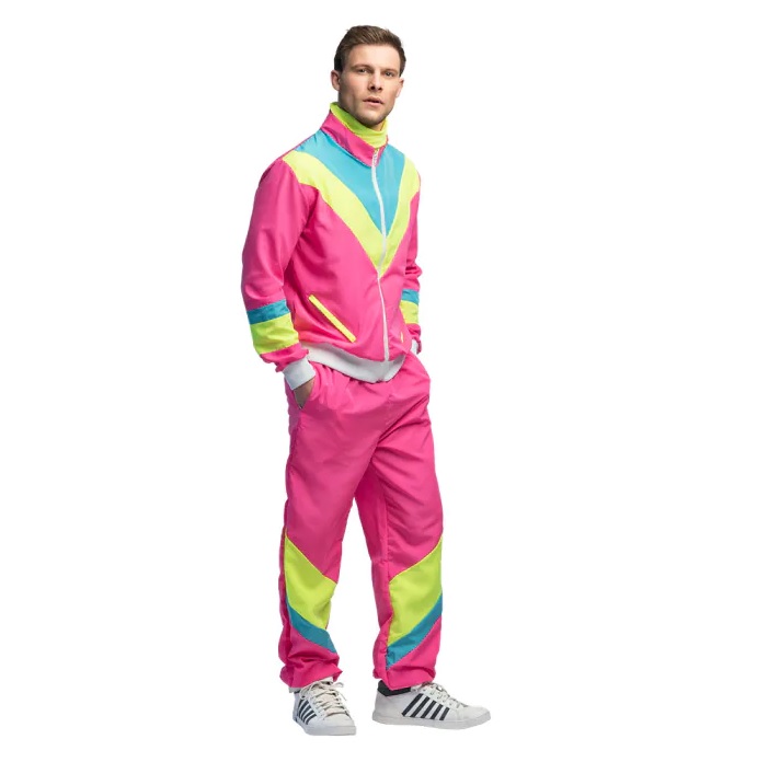 Trainingspak Retro dude neonroze 