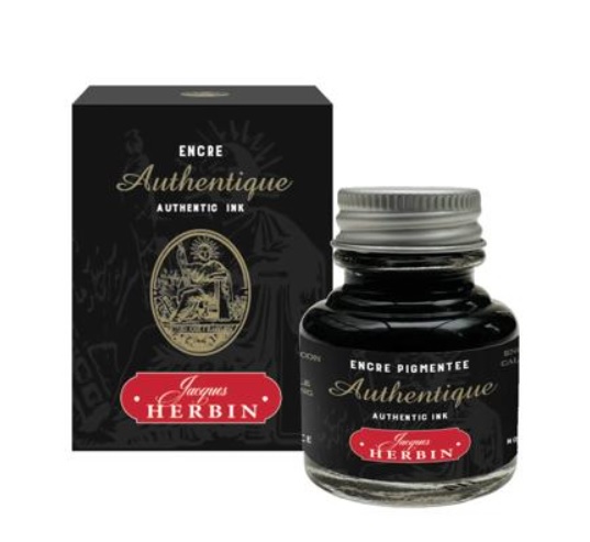 Jacque Herbin Inkt Authentique 30ml - Zwart