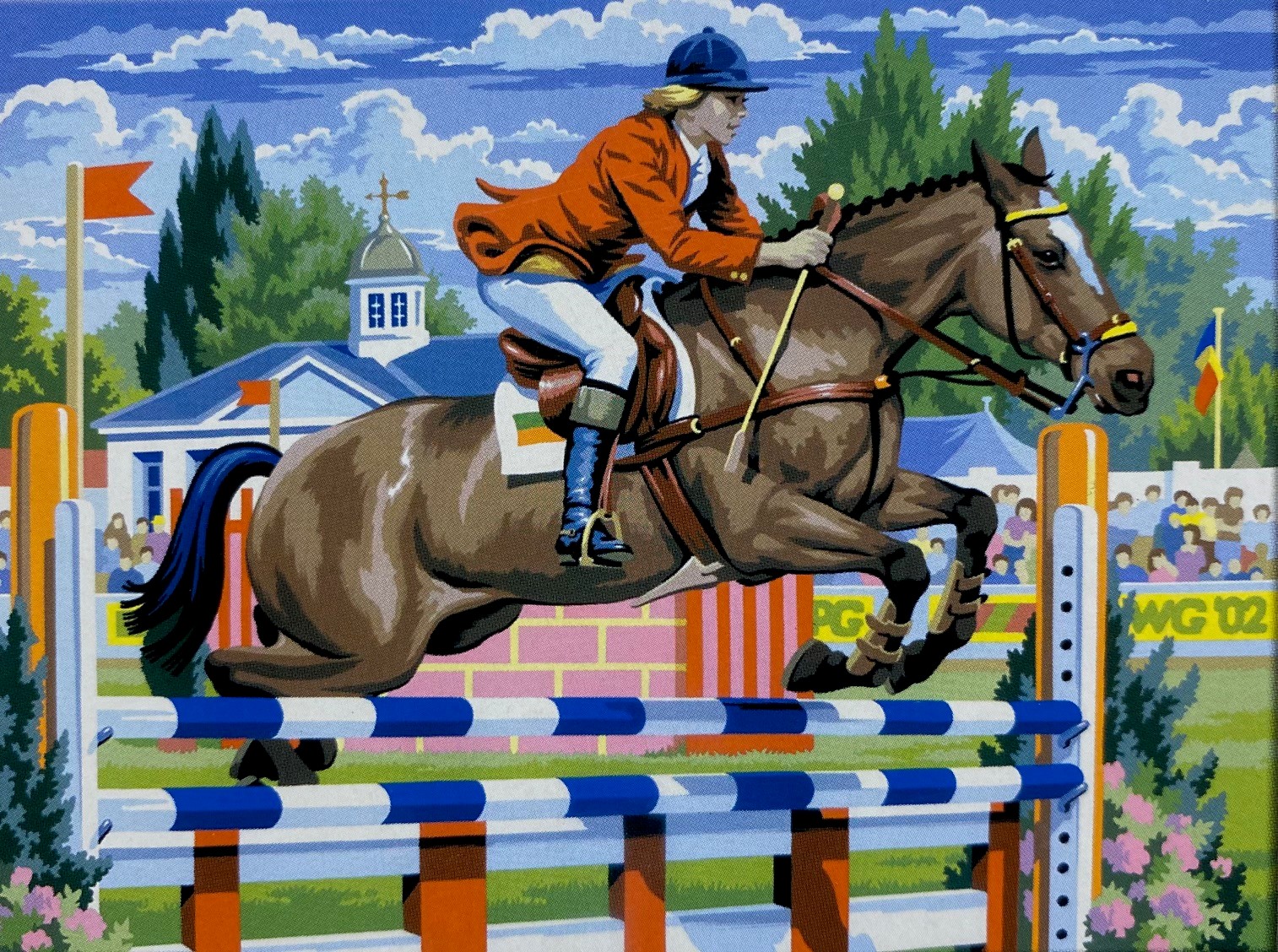 Schilderen Op Nummer - Paarden Concours 40x32cm