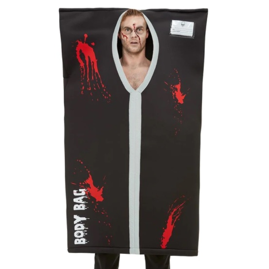 Lijkzak Zwart Met Tekst "Body Bag" One Size