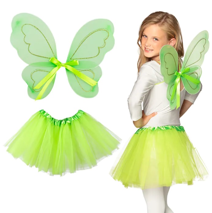 Set Bosfee/Vlinder (vleugels en tutu)