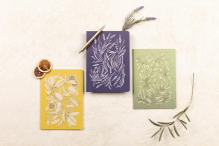 Clairefontaine Jardin Des Sens A5 Schriftjes Gelijnd 32vel. 90gr. Assorti