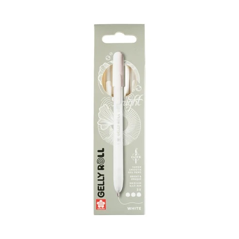 Sakura Gelly Roll classic gelpennen met klikfunctie, 3-set wit