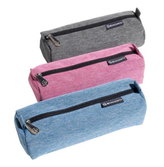 Pennenetui halfrond Denim Assorti