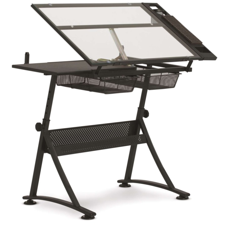 Studio Design - Fusion Tekentafel Met Glazen Werkblad
