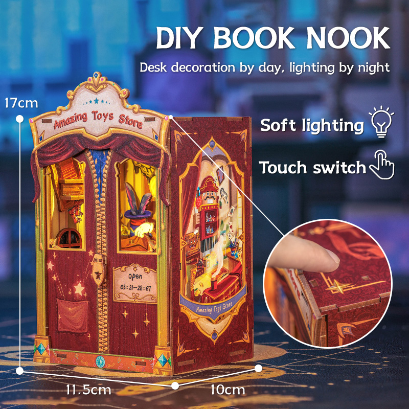 AB DIY Cutebee, 3D Booknook, Amazing Toy Store, 11,5x10x17cm - Afbeelding 2