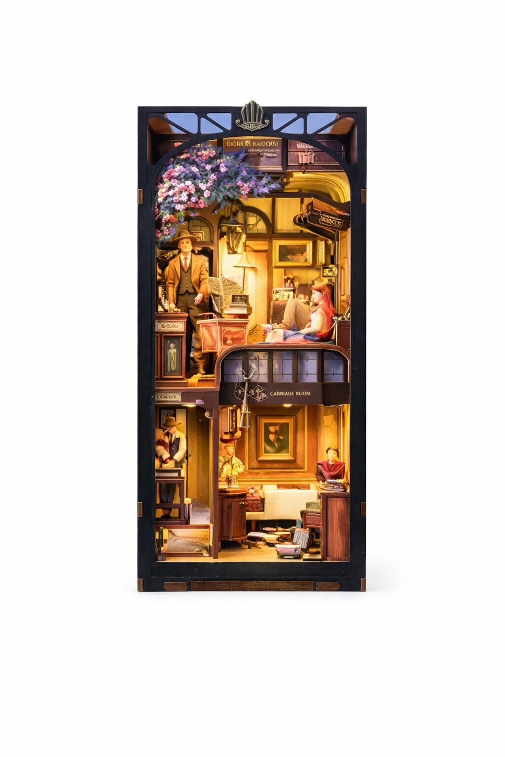 AB DIY Cutebee, Booknook, Het trein mysterie/Train Mystery Case, 18x11x23cm