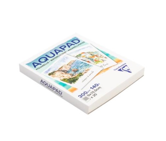 Clairefontaine Aquapad 9x10,5cm 300gr. 20vel. - Afbeelding 1