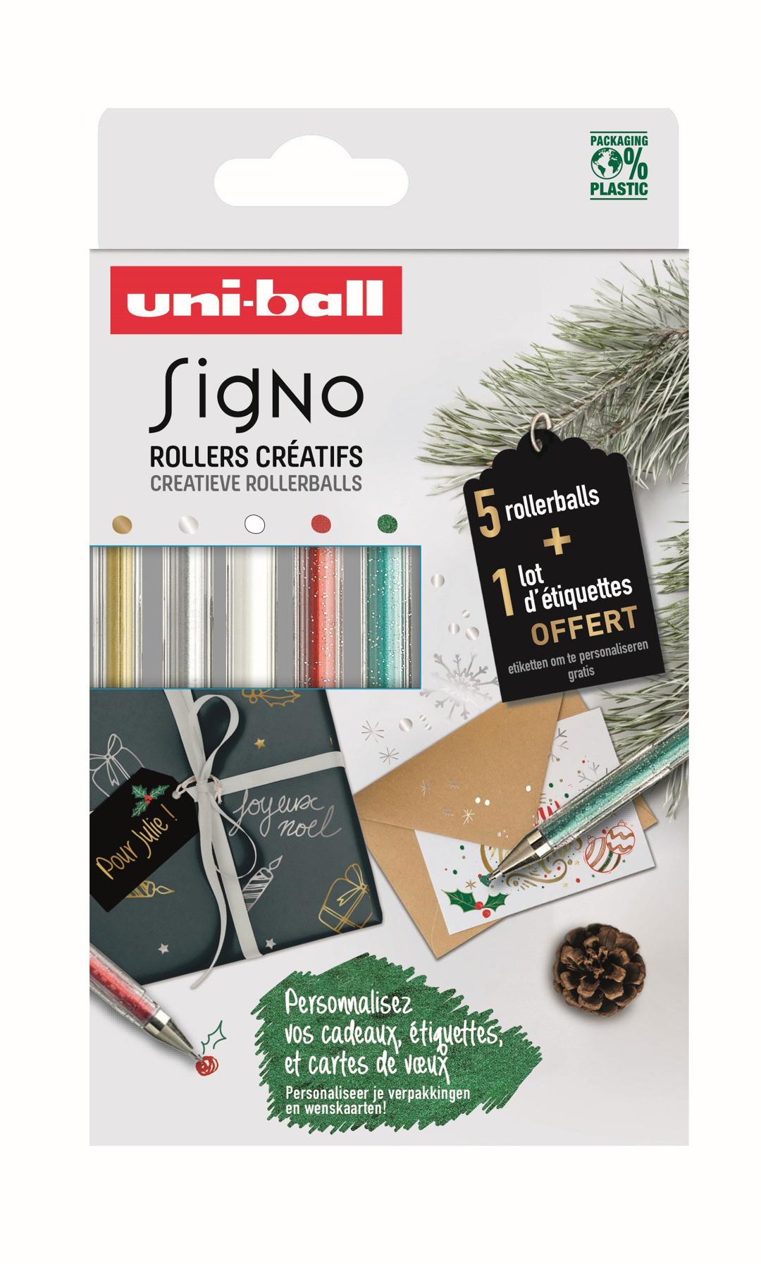 Uni-ball Signo Creative Rollerballs Glitter Gelpennen Set