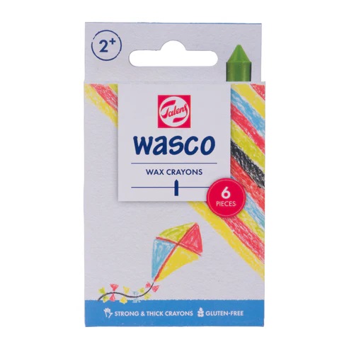Talens Wasco waskrijt set | 6 kleuren