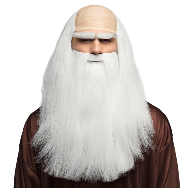 Pruik Wise man/Tovenaar/Merlijn