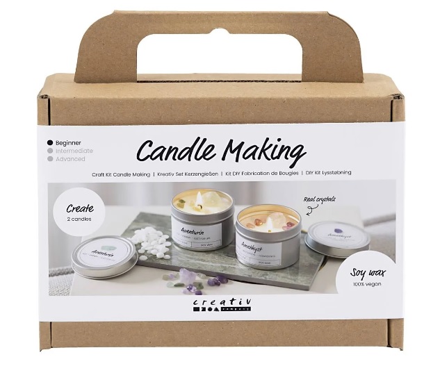 Kaarsen Maken Mini Set met Kristallen
