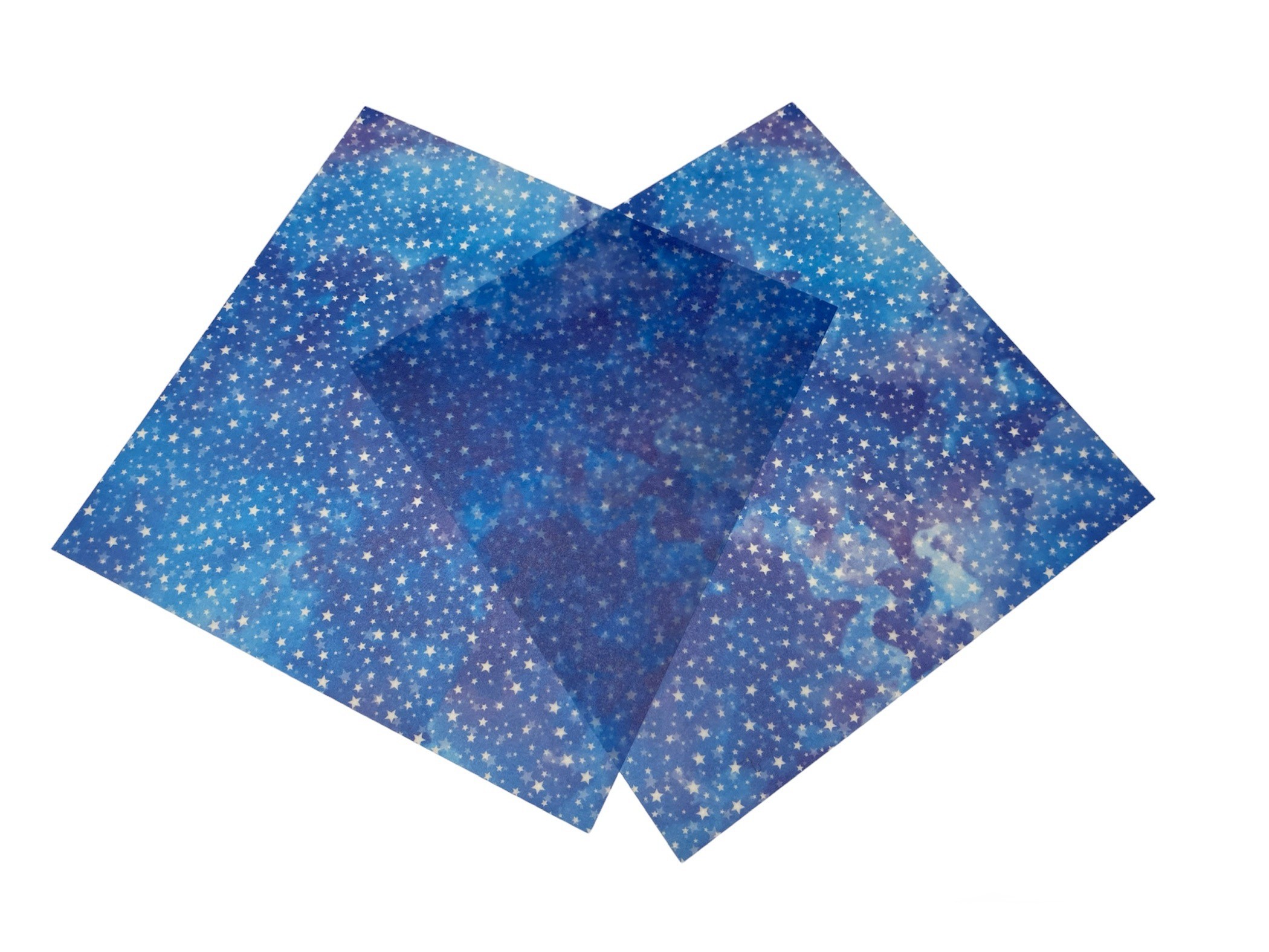 MarpaJansen Vouwblaadjes/Origami 15x15cm 115gr. 32vel Transparant Sterrennacht