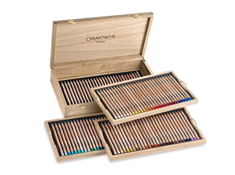 Caran d'Ache Luminance 6901 houten kist 100 kleurpotloden