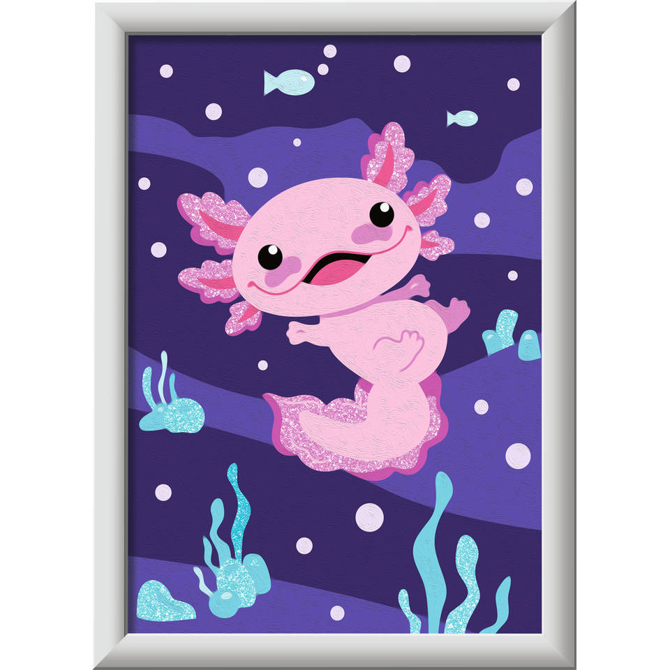 Schilderen Op Nummer Ravensburger Axolotl 13x18cm