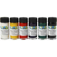 Kreul Magic Marble, Standaardkleuren, 6x20ml - Afbeelding 1