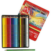 CARAN D’ACHE Supracolor II aquarelpotloden, L: 17 cm, vulling 3.8 mm, diverse kleuren, 18 stuk/ 1 doos