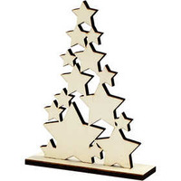 Kerstboom, H: 19,6 cm, D: 4 cm, B: 14,7 cm, 1 stuk