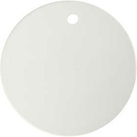 Rond Label porselein, 15 cm,  0,5 cm, Wit