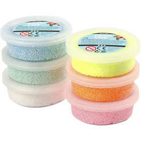 Foam Clay®, kleuren assorti, glitter, 6x14gr - Afbeelding 2