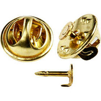 Button stud, d: 11,5 mm, verguld, 5stuks