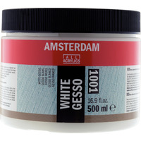 Amsterdam Wit Gesso 001 Pot 500 ml - Afbeelding 2