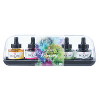 Ecoline Vloeibare Waterverf Set Primair 5 x 30 ml - Afbeelding 2